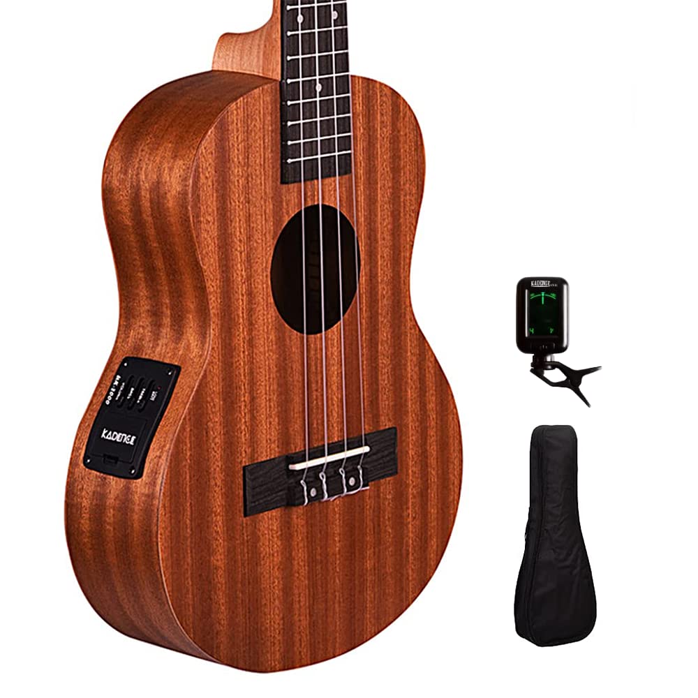 Kadence Concert Ukulele   Mahogany Wooden Ukulele For Beginners (Electro Combo)   Ukulele For Adults, Kids, Players Or Professio